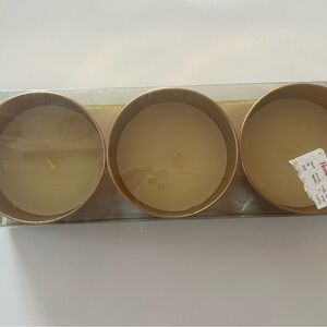 Set of 3 Triple Rose/Gold Tumbler Citronella Candle Set - Home Accents